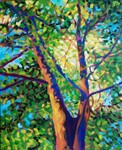 Lumi&egrave;re dans les feuilles 75 x 60 2021